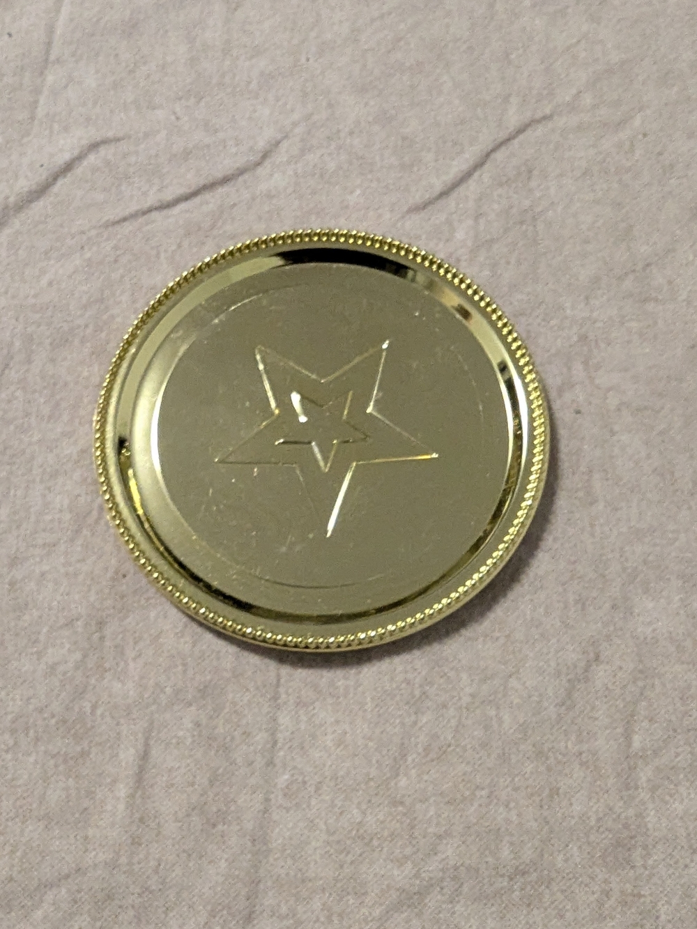 American Girl Gold Star Token